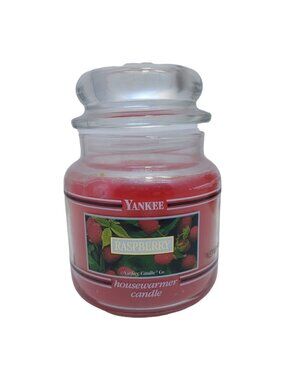Yankee Candle Raspberry Black Band Label 14.5 oz